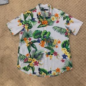 Polo Floral Searsucker Shirt